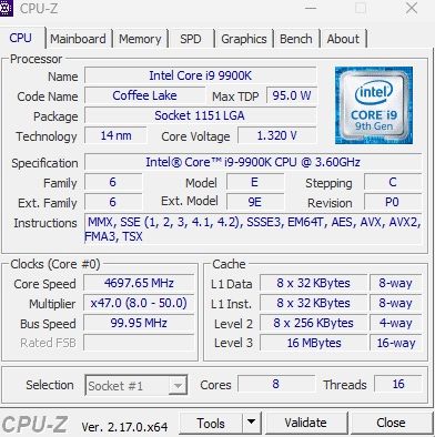 Pc Gaming intel i9 9900k
