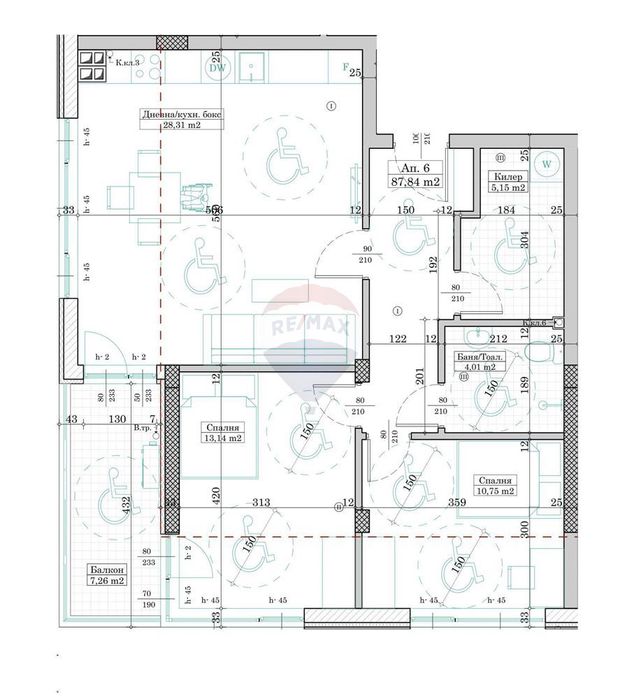 Продава се Тристаен апартамент в Варна, Левски - 102 кв.м за 1426 €/кв.м - Снимка #4