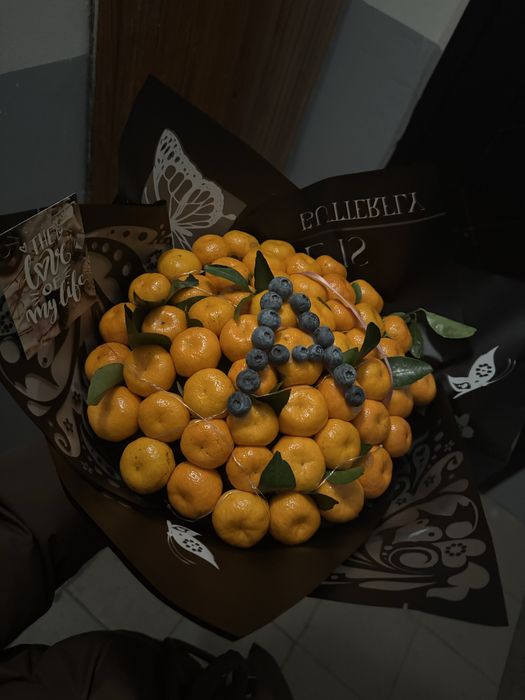 Букеттер тәтті мандариндерден