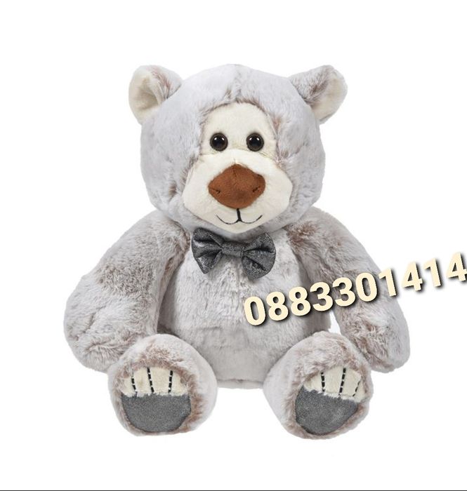 Сиво плюшено мече 30см