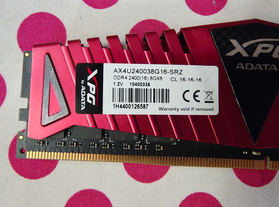 Memorie Ram ADATA XPG Z1 Red, 8GB DDR4, 2400MHz, CL16.