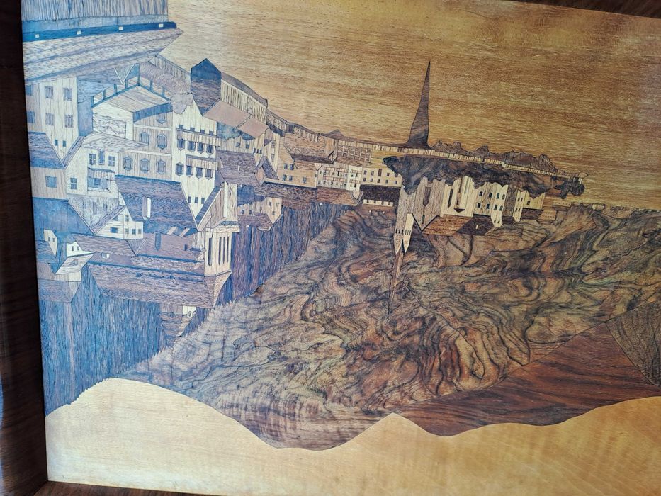 lemn tablou intarsie 50/70 cm