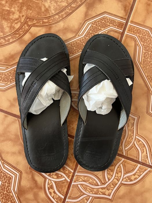 Șlapi din piele Boss Orange 39-40