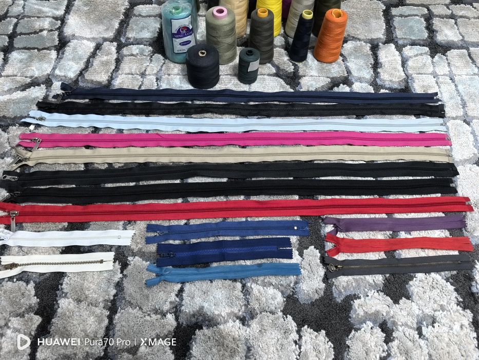 Нитки и Молнии для шитья!