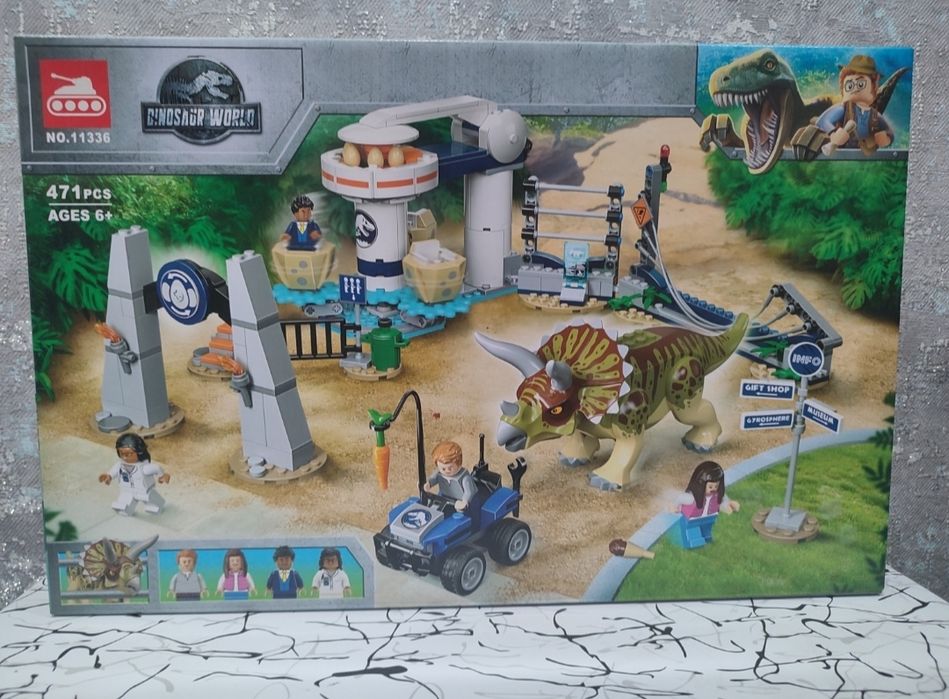 Конструктор lari113336, нападение трицератопса