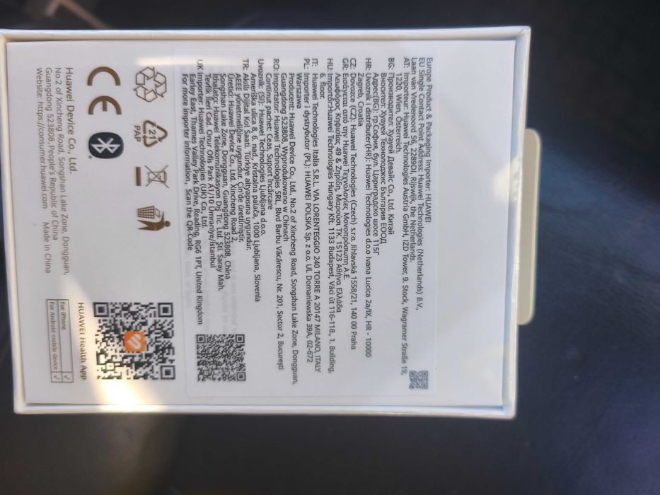 Смартфон Realme c100 цена 160евро и смарт часовник Huwawei wath FIT 5 цена 100евро състояние чисто нови не са отваряни