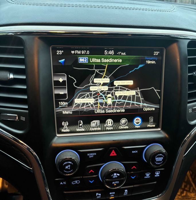 Uconnect® Region Converted Конвертиране Jeep Ram Dodge Chrysler Dodge