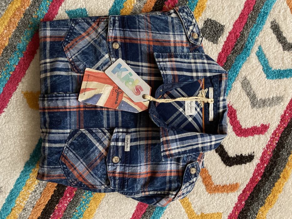 Camasa Pepe Jeans 7-8 ani fete / baieti aspect prespalat