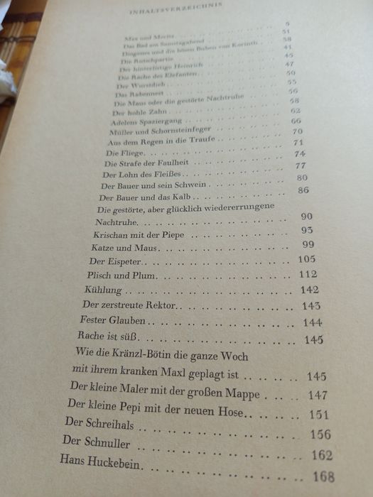 Албум -комикс на Вилхелм Буш с приказки на немски език