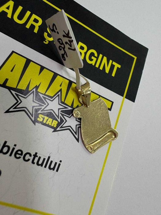 Pandant Litera O Aur 14k (ctg)staramanet