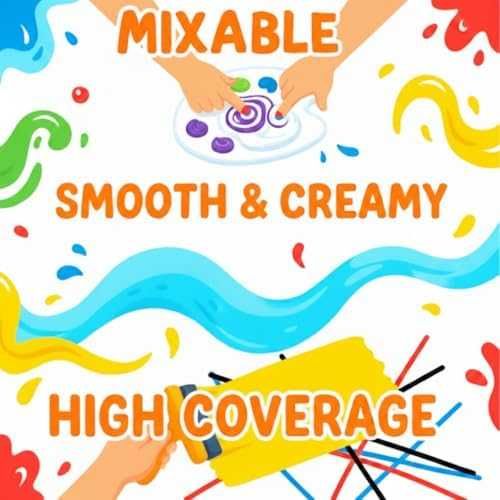 Нови Нетоксични миещи се бои за пръсти 12 цвята комплект 3+ деца игра