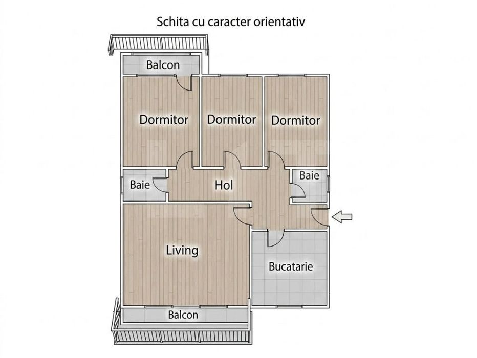 De inchirat: Apartament 4 camere, 78 mp, zona centrala Turda