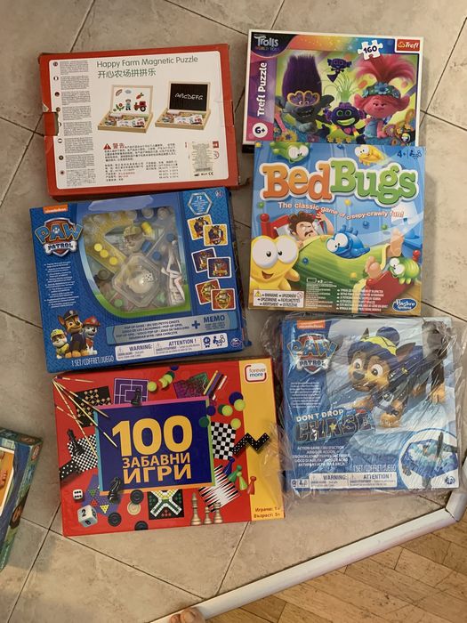 Моят първи таблет, Настолни игри ,конструктори и пъзели