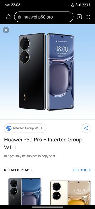 Huawei P 50 Pro qora rang