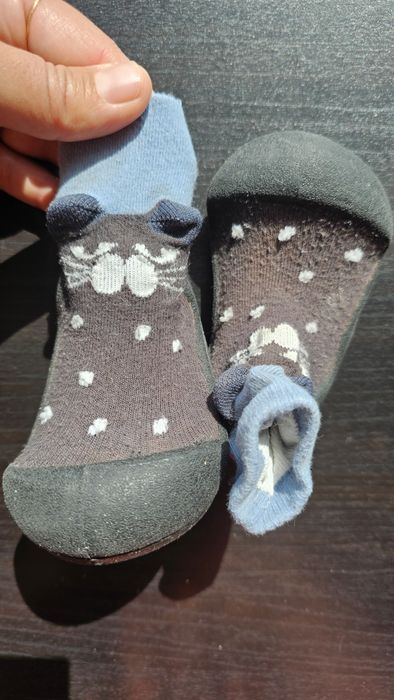 Бебешки "боси" обувки за прохождане