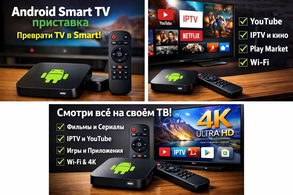 Android Smart TV приставка | Преврати ТВ в Smart