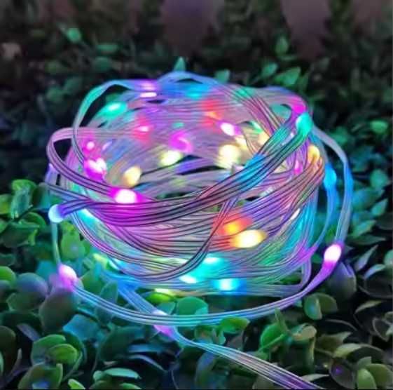 Лампички гирлянд usb цветни декорация 10 метра