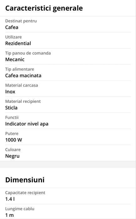 Cafetiera Electrolux