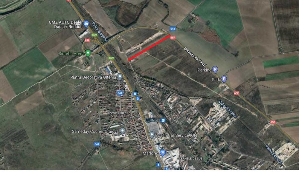 Vând teren pe Centura Nord  Craiova