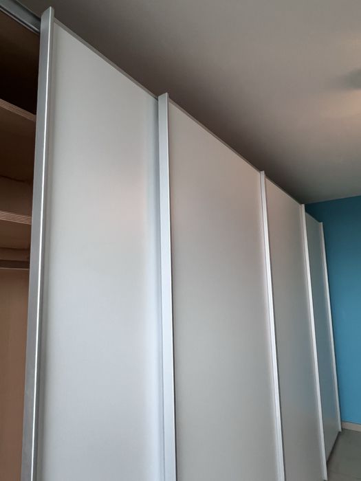 Dressing/Dulap 400/222/65 cm 4 usi culisante alb mat