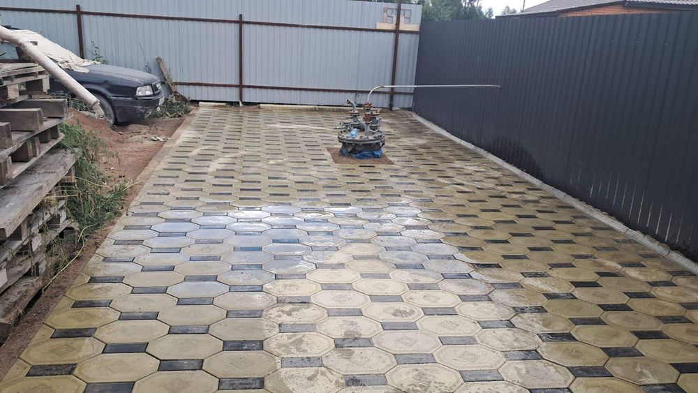 Укладка брусчатки