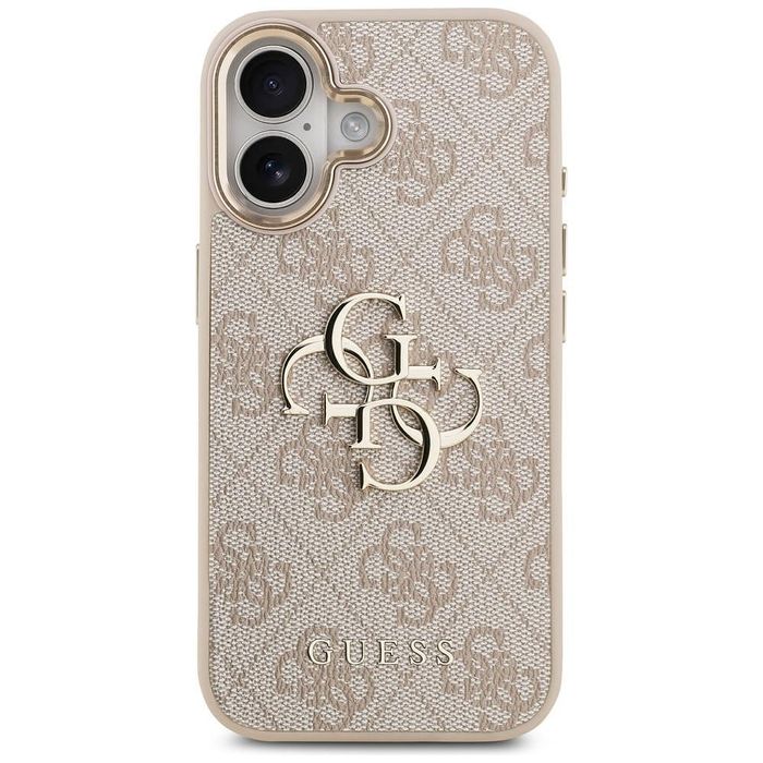Case guess 4g big 4g classic logo for iphone 17 pink gold