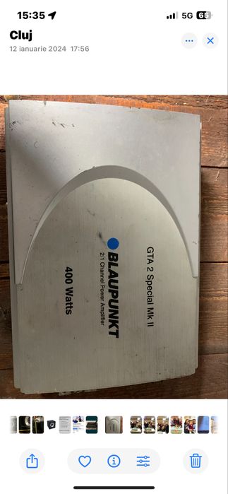 Paceht Subwoofer Crunch GPX 350 si statie blaupunct gta 2 400w