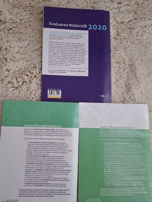 Set 3 culegeri matematica, clasa a 8a + evaluare națională