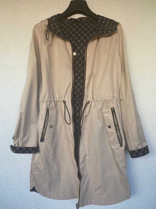 Geaca/Jacheta parka, 'Mohito' bej usor sidefat, nou, S/36, cu 2 fete