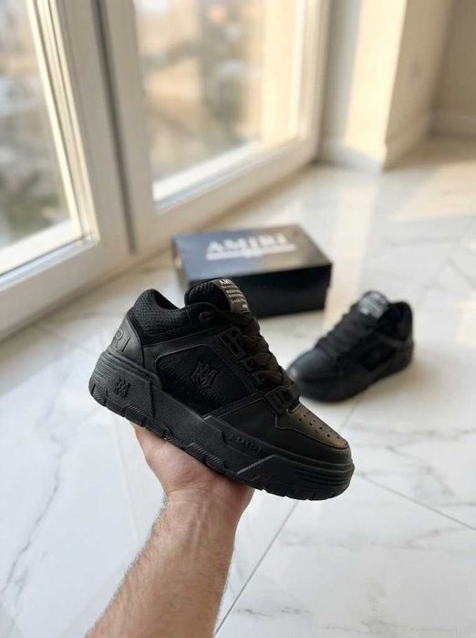 Adidasi AMIRI MA 1 Low Triple Black - Full Box - PREMIUM