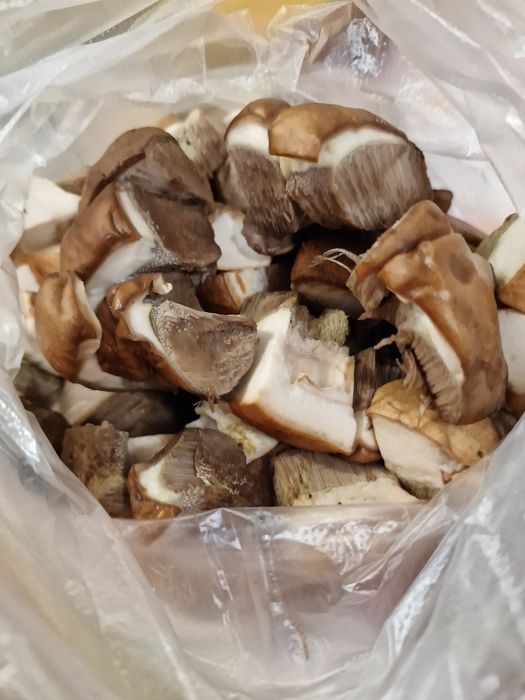 Грибы помытые, нарезанные
