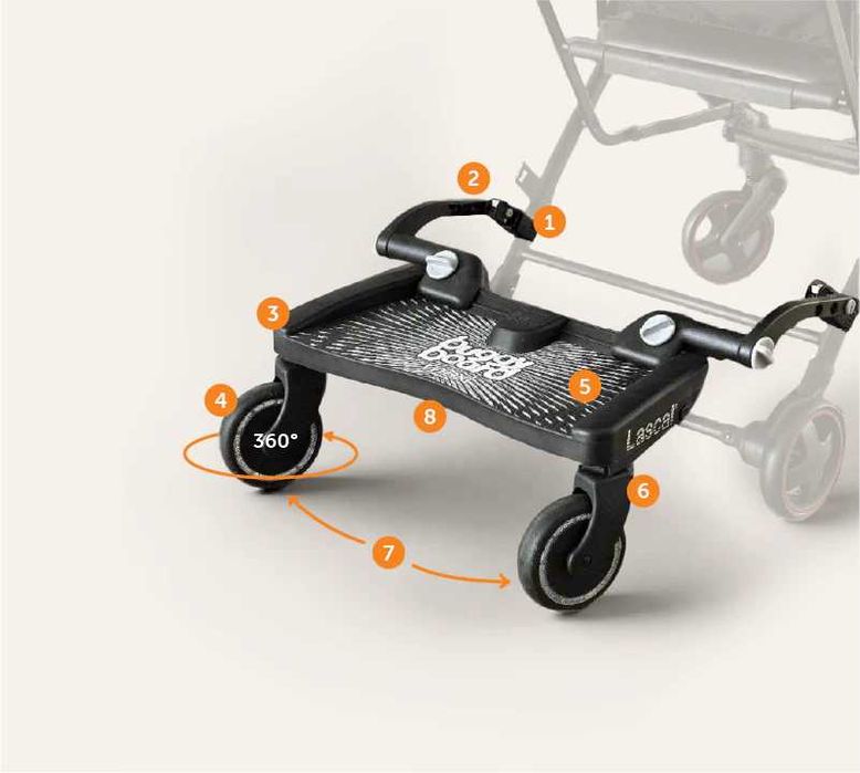 Platforma carucior pentru al 2-lea copil Lascal Buggy Board
