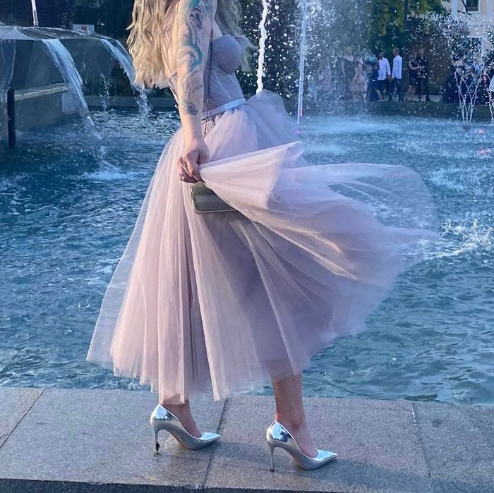 Бална рокля изработена от дизайнера Терик Едиз