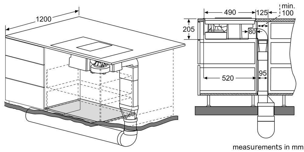 филтърна система NEFF Z8200X1 за готварски плот с вграден аспиратор
