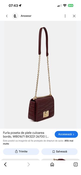 Poseta piele Furla