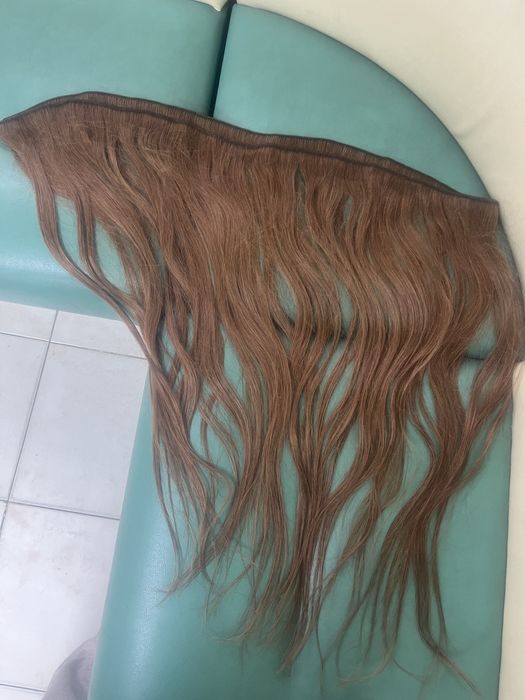 Естествена коса- натурално конячено русо!