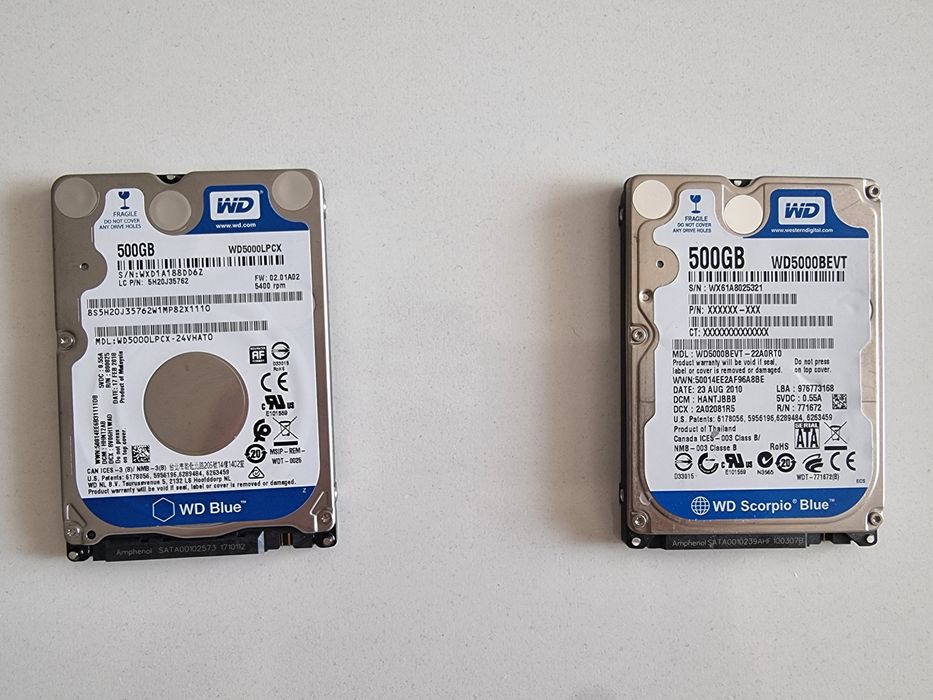Western Digital Blue 500gb 2.5" за лаптоп