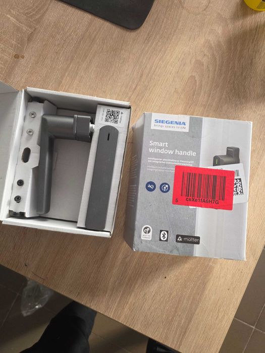 Mâner inteligent pentru fereastră SIEGENIA Gen 2 Antracit - Compatibil cu integrarea în rețelele Smart Home cu monitorizare a stării