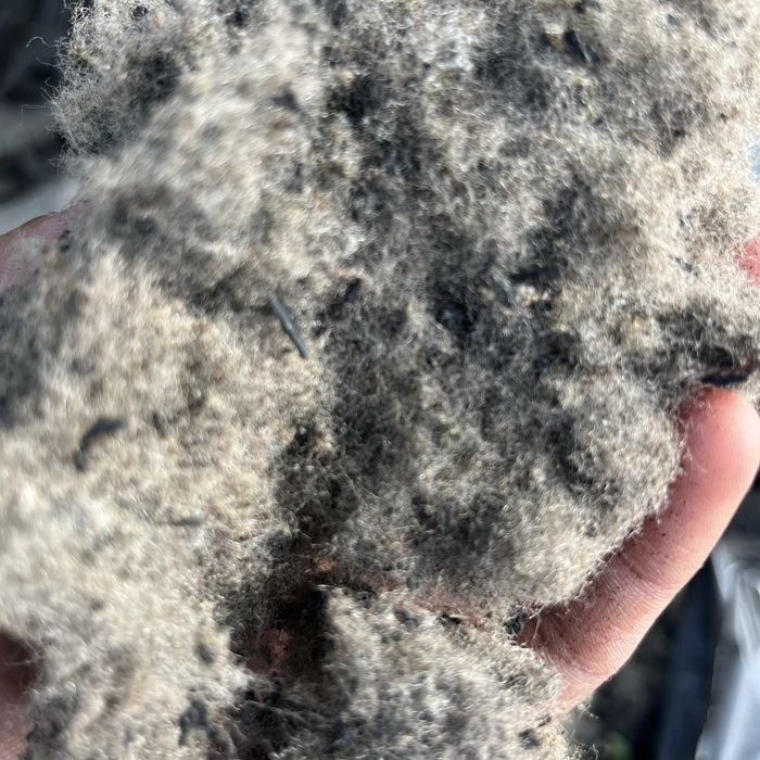 Металлическая стружка и текстиль