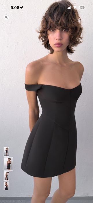 Черна рокля Zara
