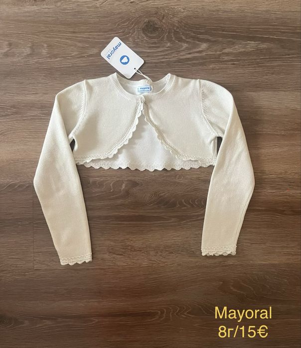 Нови яке, панталони,  поли, блузи, клинове, дънки за момиче 128см