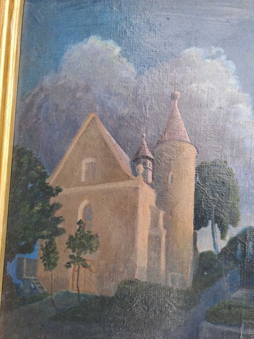 tablou vechi pictura pe panza 70/53 cm