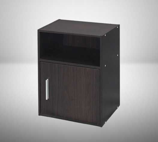 Нощно шкафче с рафт и вратичка 36х28х50см