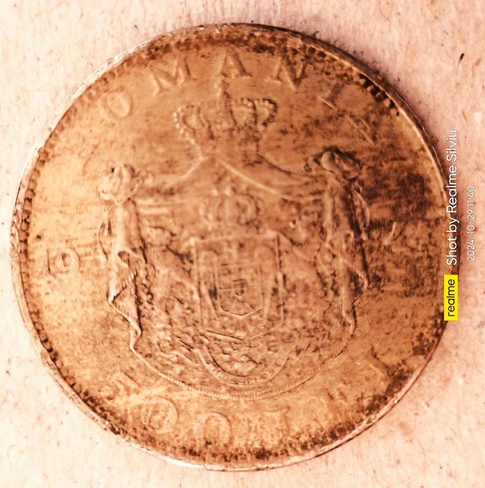 Moneda 500 lei 1944 Regele Mihai I