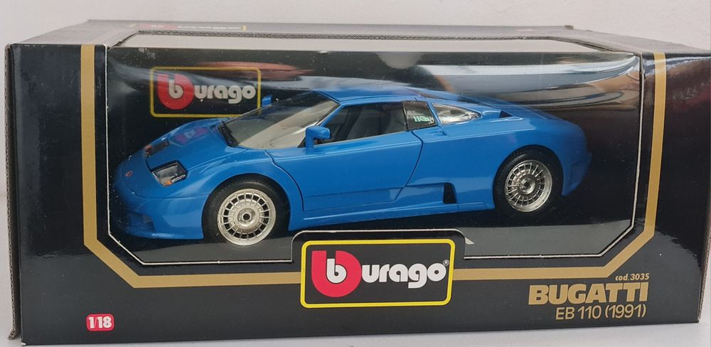 BUGATTI EB 110 /1991/PORSCHE 911 Bburago Italy 1.18 м.