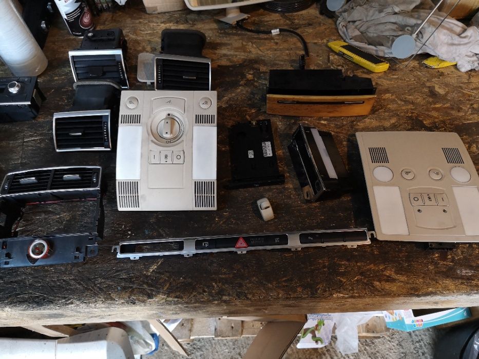 Elemente interior Audi A8 2008, oglinda, plafoniera, parasolare stalpi