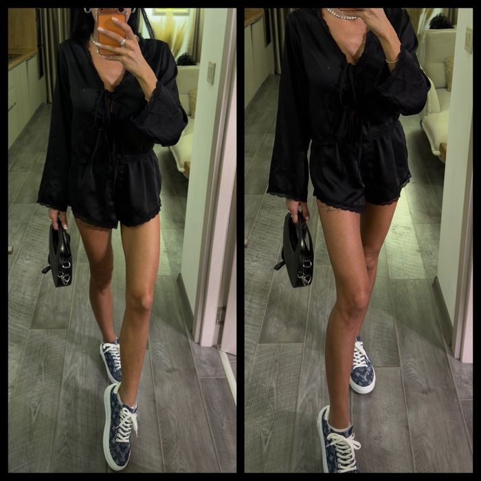 Сет потник и дълга пола/ рокля балон с къси панталонки