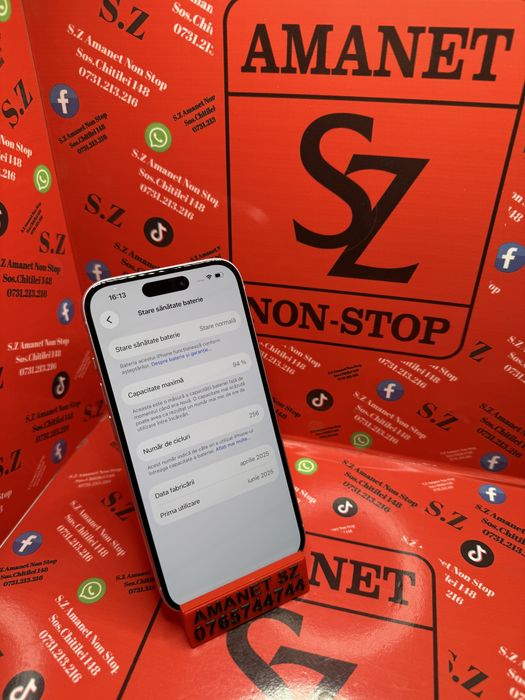 Iphone 15 94% Baterie Amanet SZ Non Stop