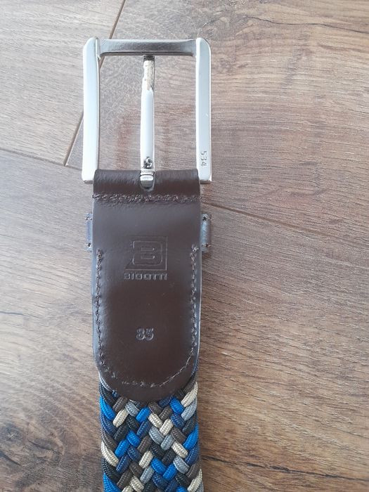 Curea Bigotti, nouă, din piele naturala si textil