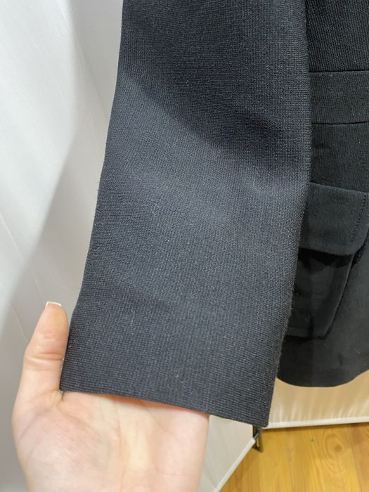 Палто от вълнена смес Love Moschino в черно